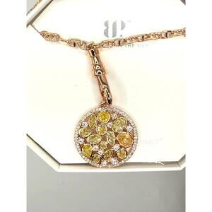 Bomb Party Rose Gold Citrine All that Glimmers, Stays November Necklace